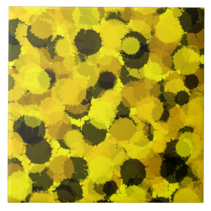 Abstraktes Sonnenblumen-Natur-Inspirationsmuster Fliese