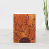 Abstraktes Sonnenblumenmuster (Rückseite)