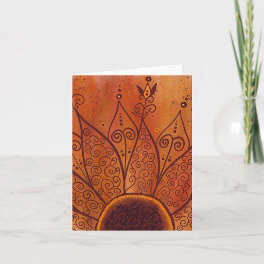 Abstraktes Sonnenblumenmuster (Vorderseite)