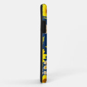 Abstraktes Sonnenblumenmuster Case-Mate iPhone Hülle (Hinten/Rechts)