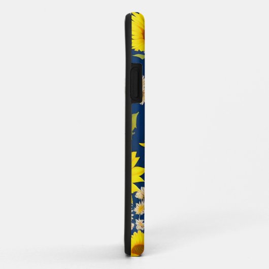 Abstraktes Sonnenblumenmuster Case-Mate iPhone Hülle (Hinten/Rechts)