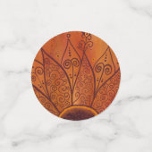 Abstraktes Sonnenblumenmuster Konfetti (Klein Vorderseite)