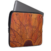 Abstraktes Sonnenblumenmuster Laptopschutzhülle (Vorne Rechts)