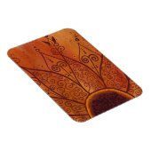 Abstraktes Sonnenblumenmuster Magnet (Rechte Seite)