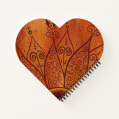 Abstraktes Sonnenblumenmuster Notizblock (Rückseite)