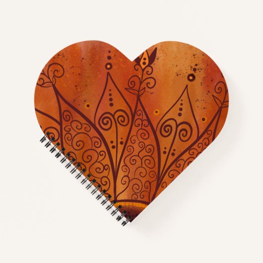 Abstraktes Sonnenblumenmuster Notizblock (Vorderseite)