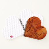 Abstraktes Sonnenblumenmuster Notizblock (Innenseite)