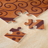 Abstraktes Sonnenblumenmuster Puzzle (Seite)