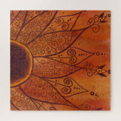 Abstraktes Sonnenblumenmuster Puzzle (Horizontal)