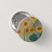 Abstraktes Sonnenblumenöl Abzeichen Button (Vorne & Hinten)