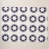Abstraktes Sonnenbrust-Muster Sherpadecke (Vorderseite (Horizontal))