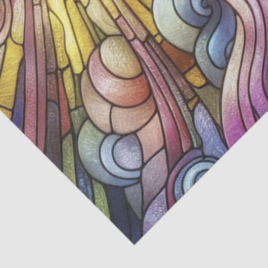 Abstraktes Sonnenschutzglas Seidenpapier (Detail)