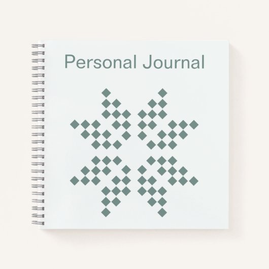 Abstraktes Spanisch-grünes SpiralNotebook Notizblock (Vorderseite)