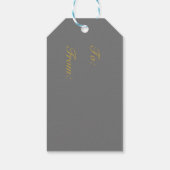 Abstraktes Sparkling Gold, Burgunder Weihnachtsbau Geschenkanhänger (Rückseite)