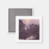 Abstraktes Spider Web Magnet (Vorderseite/Rückseite)