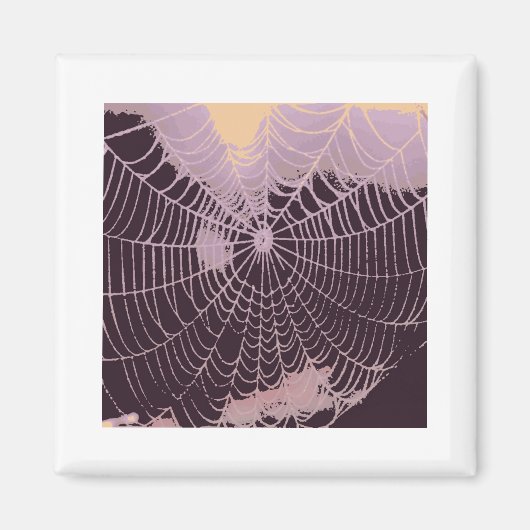 Abstraktes Spider Web Magnet (Vorne)