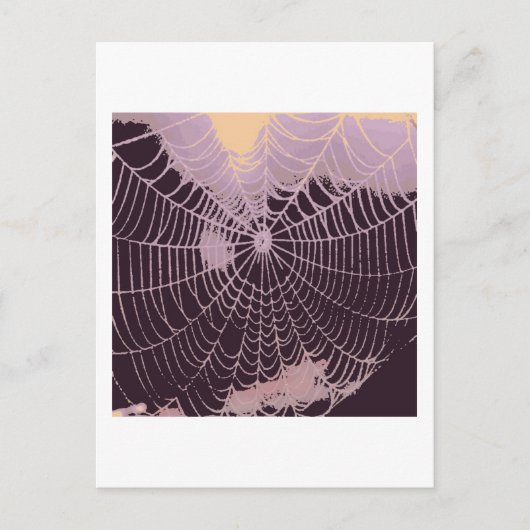 Abstraktes Spider Web Postkarte (Vorderseite)