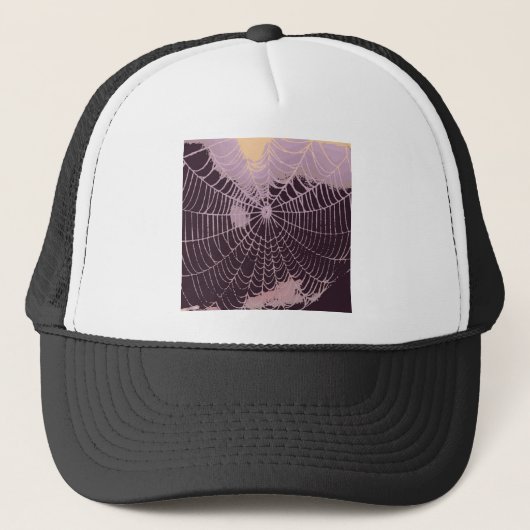 Abstraktes Spider Web Truckerkappe (Vorderseite)