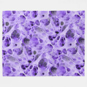 Abstraktes Spiderweb-Fraktal - Nahtloses Muster 1 Fleecedecke (Vorderseite (Horizontal))