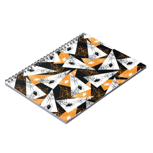 Abstraktes Spinnenkobweb-Muster I Notizblock (Linke Seite)