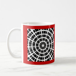 abstraktes Spinnennetzmuster Kaffeetasse