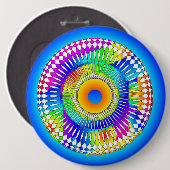 Abstraktes Spinnrad Button (Vorne & Hinten)