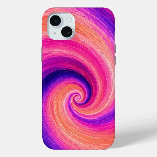 Abstraktes Spiral-Farbschwung-Muster Case-Mate iPhone Hülle (Rückseite)
