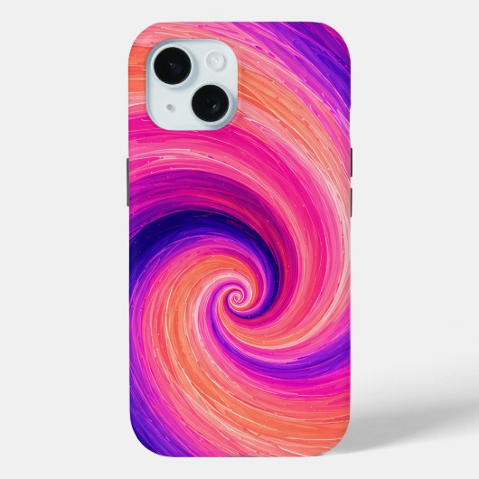 Abstraktes Spiral-Farbschwung-Muster Case-Mate iPhone Hülle (Rückseite)