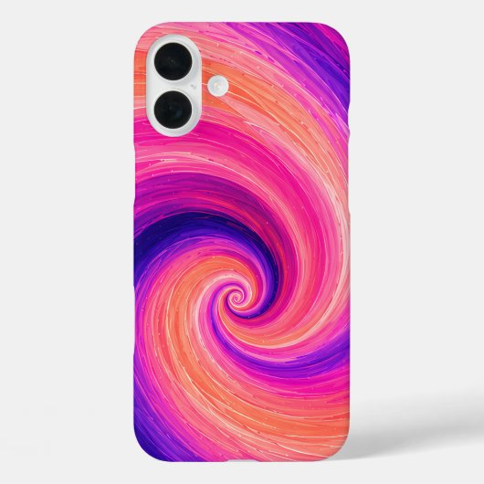 Abstraktes Spiral-Farbschwung-Muster Case-Mate iPhone Hülle (Rückseite)