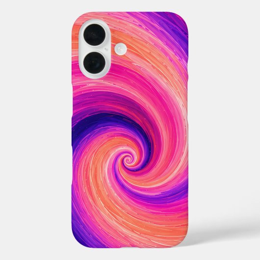 Abstraktes Spiral-Farbschwung-Muster Case-Mate iPhone Hülle (Rückseite)