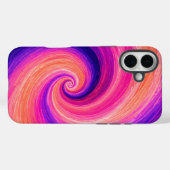 Abstraktes Spiral-Farbschwung-Muster Case-Mate iPhone Hülle (Rückseite (Horizontal))