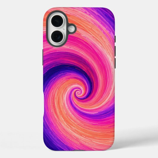 Abstraktes Spiral-Farbschwung-Muster Case-Mate iPhone Hülle (Rückseite)