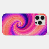 Abstraktes Spiral-Farbschwung-Muster iPhone Hülle (Rückseite (Horizontal))