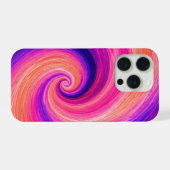 Abstraktes Spiral-Farbschwung-Muster iPhone Hülle (Rückseite (Horizontal))