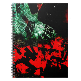 Abstraktes Spiral-Foto-Notebook in hellorange, Swe Notizblock
