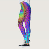 Abstraktes Spiral-Fraktal - neonfarbig Leggings (Links)