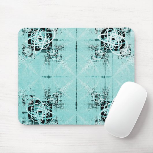 Abstraktes Spiral-Mauspad mit Freude Mousepad (Mit Mouse)