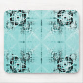 Abstraktes Spiral-Mauspad mit Freude Mousepad (Vorne)