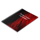 Abstraktes SpiralNotebook aus Red Horse Mane Notizblock (Linke Seite)