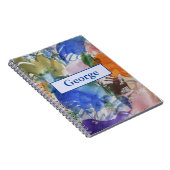 Abstraktes SpiralNotebook mit Farbdruck Notizblock (Rechte Seite)