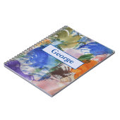 Abstraktes SpiralNotebook mit Farbdruck Notizblock (Linke Seite)