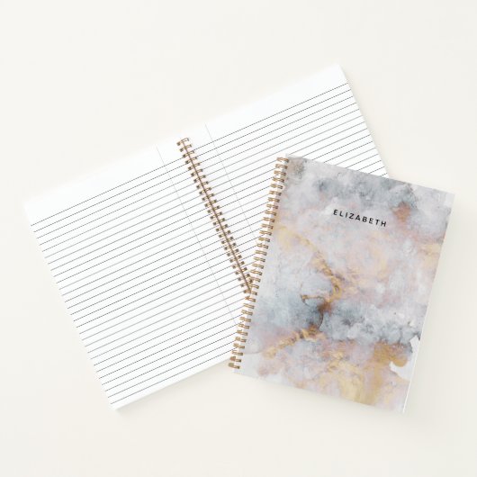 Abstraktes SpiralNotebook mit Wasserfarbe Notizblock (Innenseite)