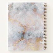 Abstraktes SpiralNotebook mit Wasserfarbe Notizblock (Rückseite)