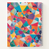 Abstraktes SpiralNotebook - Modernes Design Notizblock (Rückseite)
