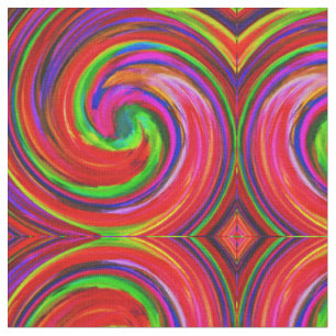 Abstraktes Spiralwirbelmuster #105 Stoff