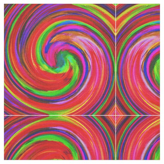 Abstraktes Spiralwirbelmuster #105 Stoff (Nahaufnahme)