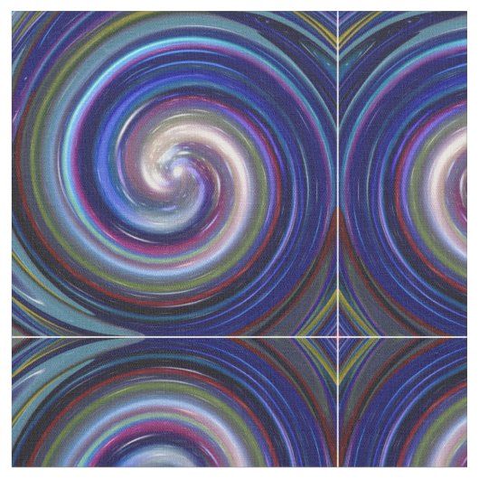 Abstraktes Spiralwirbelmuster #25 Stoff (Nahaufnahme)