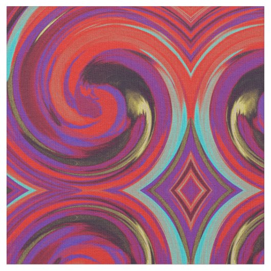Abstraktes Spiralwirbelmuster #89 Stoff (Nahaufnahme)