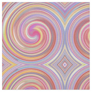 Abstraktes Spiralwirbelmuster #8 Stoff