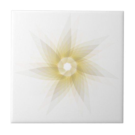 Abstraktes Spirograph-konzentrischer Kreis-Muster Fliese (Vorderseite)
